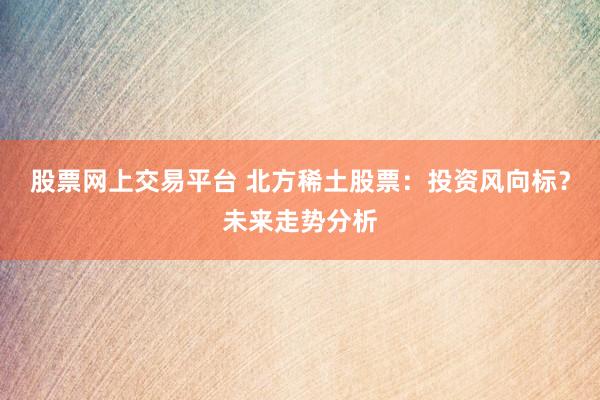 股票网上交易平台 北方稀土股票：投资风向标？未来走势分析