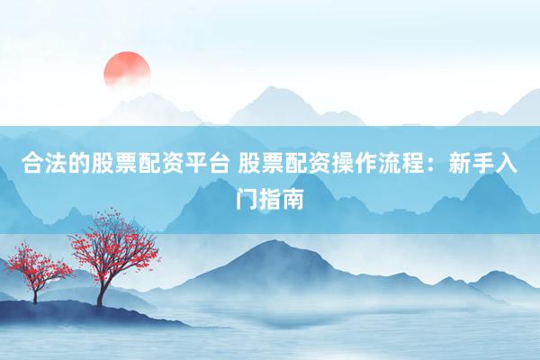 合法的股票配资平台 股票配资操作流程：新手入门指南