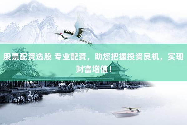 股票配资选股 专业配资，助您把握投资良机，实现财富增值！