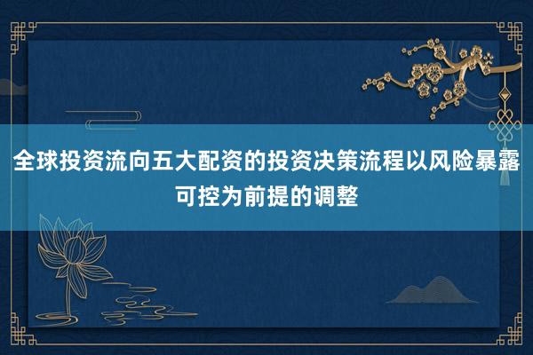 全球投资流向五大配资的投资决策流程以风险暴露可控为前提的调整