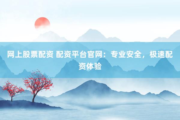 网上股票配资 配资平台官网：专业安全，极速配资体验