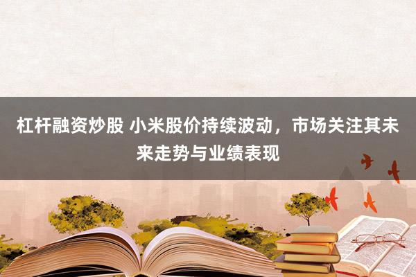 杠杆融资炒股 小米股价持续波动,市场关注其未来走势与业绩表现