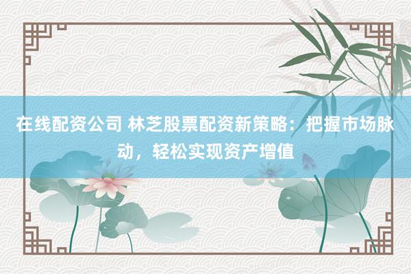 在线配资公司 林芝股票配资新策略：把握市场脉动，轻松实现资产增值